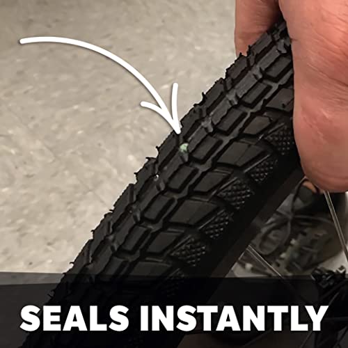 Slime 10204 Bike Tube Puncture Repair Sealant with Pump, Prevent and Repair, suitable for all Bicycles, 1 Gallon bottle