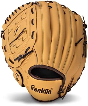 Franklin Sports Baseball + Softball Gloves - Field Master Adult + Youth Baseball + Softball Gloves - Right Hand + Left Hand Gloves - Infield + Outfield Mitts - Multiple Sizes + Colors
