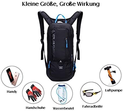 WINDCHASER Cycling Backpack, 10L Bicycle Backpack Waterproof Breathable Bag for Outdoor Travel Hiking Climbing Biking Running Skiing (Black)