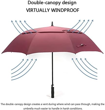 G4Free 47/54/62/68 Inch Automatic Open Golf Umbrella Oversize Extra Large Double Canopy Vented Windproof Waterproof Stick Umbrellas