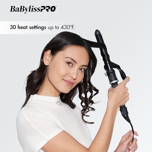 BabylissPRO Porcelain Ceramic 1" Spring Curling Iron