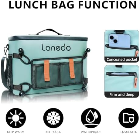 Deep Freeze Cooler Soft Sided Cooler Bag, 34 Can Collapsible Insulated Ice Chest, Large Leakproof Camping & Travel Cooler for Kayaking & Beach