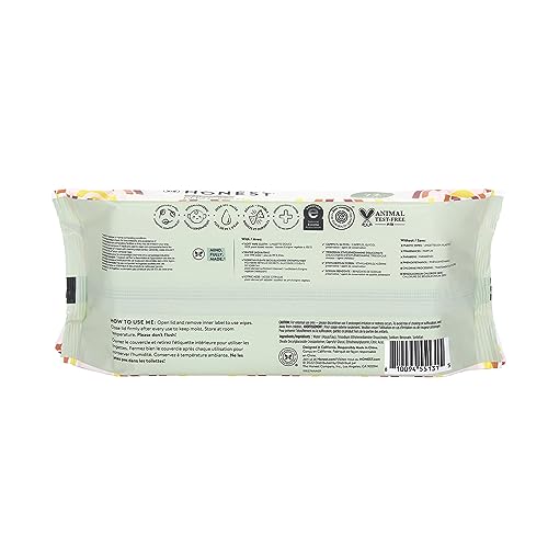 The Honest Company Clean Conscious Multi-Use Wipes | Hypoallergenic + Unscented for Sensitive Skin | Over 99% Water, Compostable, Plant Based, Baby Wipes | Rose Blossom, 288 Count