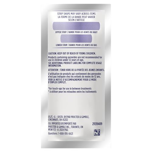 Crest 3D Whitestrips Professional Effects – Teeth Whitening Kit, 22 Treatments (20 + 2 Bonus), Each with 1 Upper/1Lower, 44 Strips – Crest 3DWhite Teeth Whitening Strips