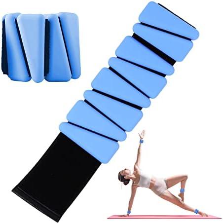 Wrist Weights Set of 2, Adjustable Silicone Workout Weights for Women and Men, Wearable Ankle/Wrist Weights Suitable for Yoga, Dance, Pilates, Pool Exercises and Jogging, 2lb