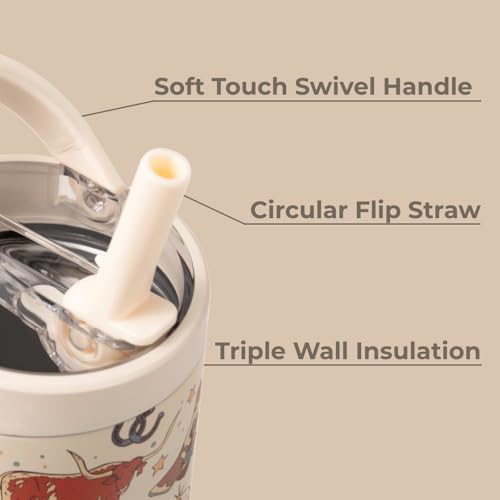 HydroJug Sport - Stainless Steel Tumbler with Straw, Vacuum Insulated, 32oz Leakproof Water Bottle, Ergonomic Design, Reusable, Dishwasher Safe, Rubber Base, Durable for Gym or Outdoors, Rodeo