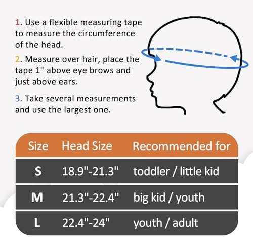 Kids Bike Helmet, Adjustable and Multi-Sport, from Toddler to Youth, 3 Sizes
