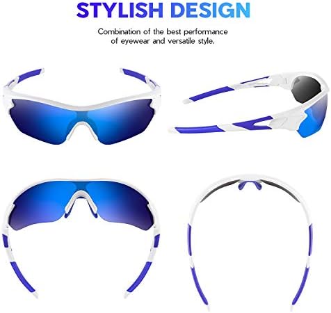 BEACOOL Polarized Sports Sunglasses for Men Women Youth Baseball Cycling Running Driving Fishing Golf Motorcycle TAC Glasses