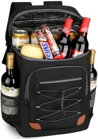 Backpack Cooler Insulated Leak Proof for Men Wowen 36 Cans Soft Cooler Backpack Insulated Waterproof Large Capacity Coolers Bag Portable for Lunch Camping Travel Picnic Hiking