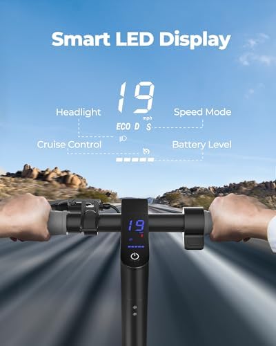 VOLPAM Electric Scooter, 350W/500W, 8.5"/10" Tires, 12/21/28 Miles Range, 16/19/22Mph, Folding E-Scooter with Dual Braking