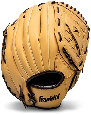 Franklin Sports Baseball + Softball Gloves - Field Master Adult + Youth Baseball + Softball Gloves - Right Hand + Left Hand Gloves - Infield + Outfield Mitts - Multiple Sizes + Colors
