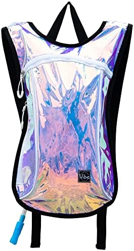 Vibe Festival Gear Hydration Pack Backpack with 2L Water Bladder for Women, Men, Teens, Kids - Hydropack Hydro Sports, Outdoor, Running, Camping, Hiking, Festivals, Raves