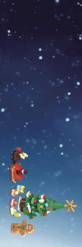 3 Style Christmas Gingerbread House Building Set with Lights - 2025 Christmas Castle Village Building Block Toy with Santa Claus Xmas Tree Train Gifts for Adults Kids Girls Boys Ages 6+ (1477PCS)