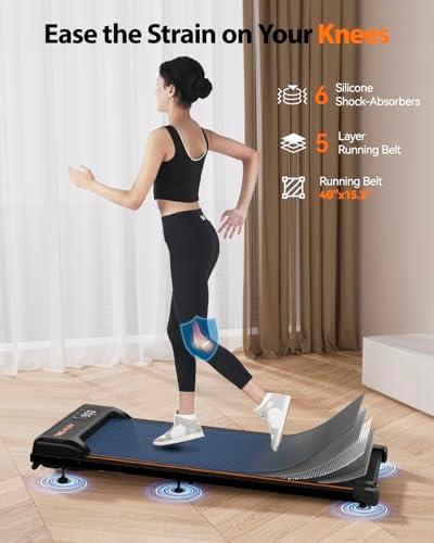 Walking Pad,Treadmill with Incline for Home Office, 2.5HP Portable Under Desk Treadmill with 265 Lbs Capacity,Remote Control, Led Display