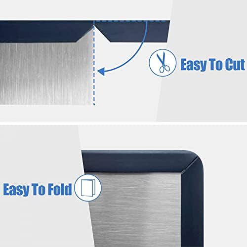 Rubber Edge Trim, Self-Adhesive Rubber Edge Trim, Edge Protector for Sheet Metal, EPDM Material, Fit 1/16"(1.6mm), Length 20Ft, Black Color,