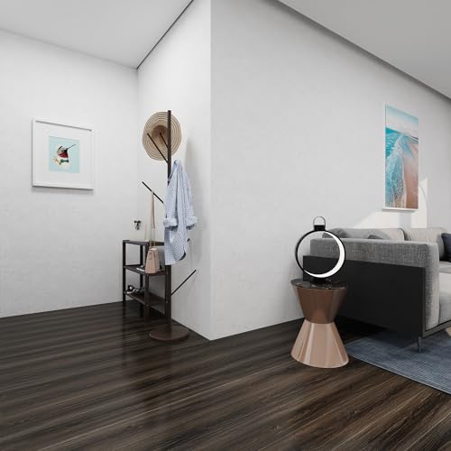 Wood Grain Peel and Stick Floor Tiles – 11.8” Width, Full Roll Length of 118" – Versatile Design for Any Space, Self Adhesive Vinyl Flooring, Waterproof and Non-Slip Features
