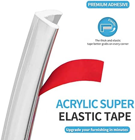 Art3d 20ft Outside Vinyl Corner Trim Peel and Stick for Tile and Wall Edges, Furniture Decoration Stainless Steel