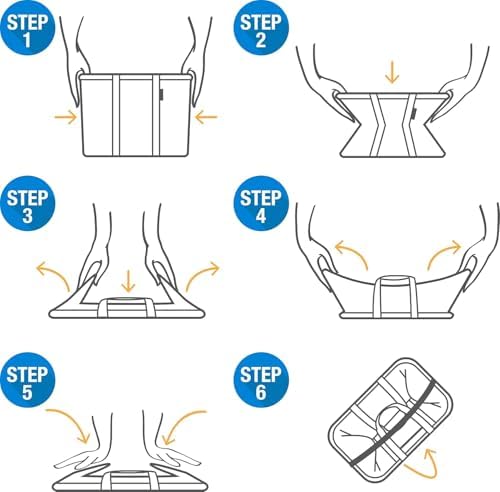 CleverMade Collapsible Insulated Cooler Bag – 30 Can Leakproof Soft Cooler for Beach, Travel, Car – Shoulder Strap, Bottle Opener - Heather Cool Gray/Shadow Gray