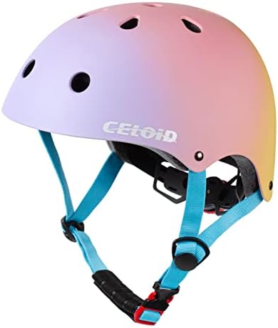 Kids Bike Helmet,Toddler Skateboard Helmets for Ages 2-3-5-8-14 Years Boys Girls,Adjustable Multi-Sport Bicycle Skateboarding Football Roller Skating Scooter Rollerblade Balance Bike Helmet