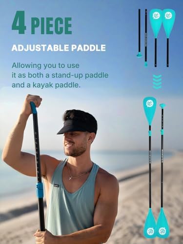 Niphean Inflatable Stand Up Paddle Board with SUP Accessories, Anti-Slip EVA Deck, 10’6’’ Inflatable Paddle Boards for Adults & Youth of All Skill Levels