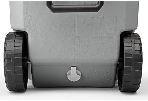 Coleman Classic Series Insulated Portable Wheeled Cooler, Leak-Resistant Outdoor Hard Cooler Keeps Ice up to 5 Days, 62-Quart