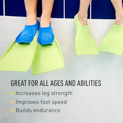 FINIS Long Floating Swim Fins - Training Fins for All Ages - Improves Kick Technique & Body Position
