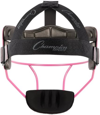 Champion Sports Steel Softball Face Mask - Classic Fielders Masks for Adults - Durable Head Guards - Premium Sports Accessories for Indoors and Outdoors - Multiple Styles