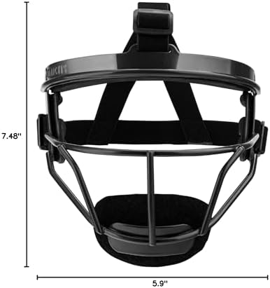 Dinictis Softball Face Mask, Lightweight, Comfortable, with Wide Field Vision, Durable and Safe Face Guards, Premium Protective Softball Fielder's Mask