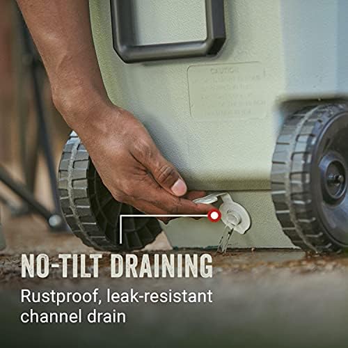 Coleman Classic Series Insulated Portable Wheeled Cooler, Leak-Resistant Outdoor Hard Cooler Keeps Ice up to 5 Days, 62-Quart