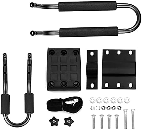 Taelakeni 2 Pairs Kayak Carrier Racks, Universal Cars Kayak Roof J Bar Rack