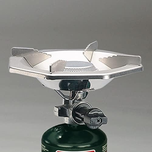 Coleman Bottletop Propane Camping Stove Portable 1-Burner Adjustable Stove with Wind Baffles Pressure Regulator and 10000 BTUs of Power; Ideal for Camping Hiking Backpacking & More