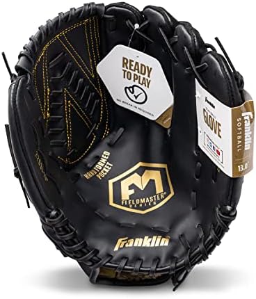 Franklin Sports Baseball + Softball Gloves - Field Master Adult + Youth Baseball + Softball Gloves - Right Hand + Left Hand Gloves - Infield + Outfield Mitts - Multiple Sizes + Colors