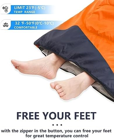 Sleeping Bags for Adults Backpacking Lightweight Waterproof- Cold Weather Sleeping Bag for Girls Boys Mens for Warm Camping Hiking Outdoor Travel Hunting with Compression Bags