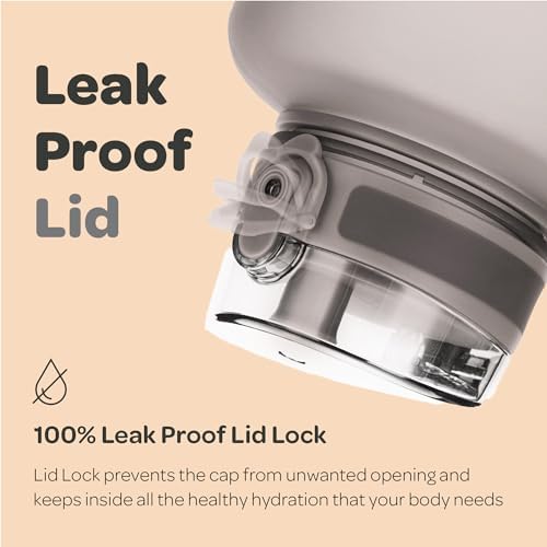 Hydracy Water Bottle with Time Marker -Large BPA Free Water Bottle & No Sweat Sleeve -Leak Proof Gym Bottle with Fruit Infuser Strainer & Times to Drink -Ideal for Fitness Sports & Outdoors