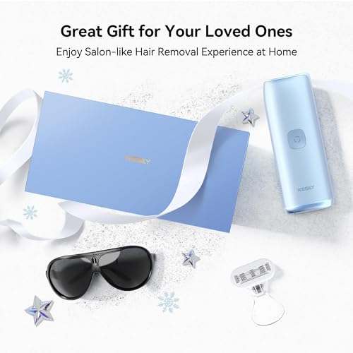 Laser Hair Removal for Women, IPL Laser Hair Removal Device, Painless Hair Remover at Home with Sapphire Ice-Cooling, Long-Lasting Hair Reduction in 3 Weeks for Face Body Bikini, Gifts for Women Her