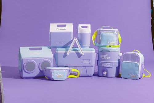 Igloo 2-Gallon Retro Party Water Jug Cooler, Lilac Breeze