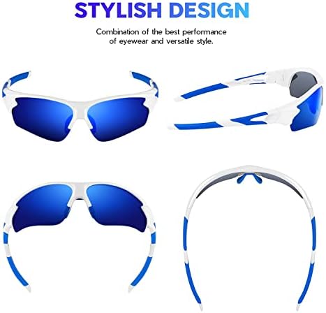 BEACOOL Polarized Sports Sunglasses for Men Women Youth Baseball Fishing Cycling Running Golf Motorcycle Tac Glasses UV400