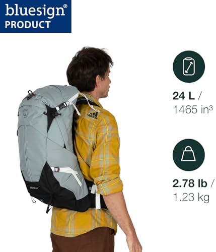 Osprey Stratos 24L Men's Hiking Backpack, Cetacean Blue