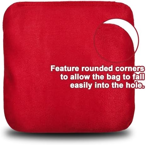 Dual Sided Corn Hole Bags Professional Cornhole Bags Set of 8 Regulation Corn Hole Bean Bags Slick and Stick