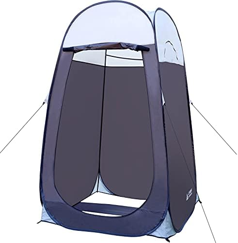 Leader Accessories Pop Up Shower Tent Dressing Changing Room Privacy Portable Camping Shelters 4' x 4' x 78" H Extra-Large Space