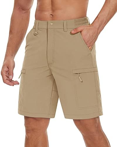 TACVASEN Men's Hiking Cargo Shorts Quick Dry Lightweight for Outdoor Golf Fishing Tactical Casual with Multi Pockets