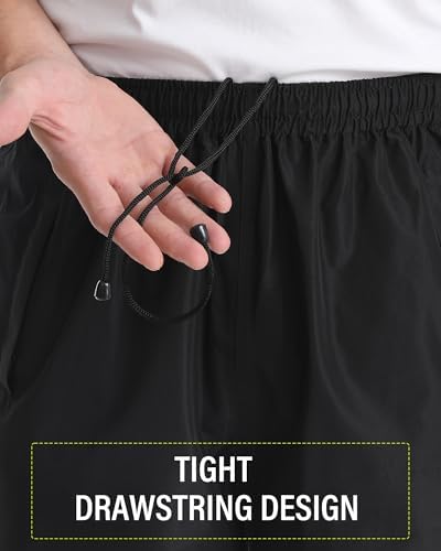 iCreek Men's Waterproof Rain Pants Lightweight Packable Windproof Outdoor Over Pants for Hiking Fishing Golf