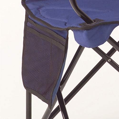 Coleman Portable Quad Camp Chair with 4-Can Cooler, Cushioned Seat & Back with Side Pockets & Cup Holder, Carry Bag Included
