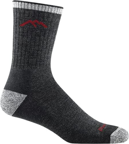 Darn Tough Hiker Midweight Micro Crew Sock with Cushion, Mens Socks for Hiking and Camping, Boot Socks