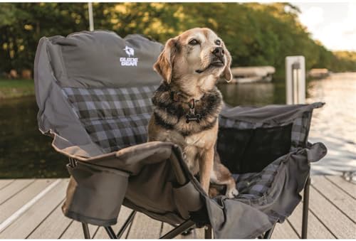 Guide Gear Oversized Extra Large Padded Camping Chair, Portable, Folding, Large Camp Lounge Beach Chairs for Outdoor, Adults, Men and Women, Heavy-Duty 400 Pound Capacity, with Cup Holder