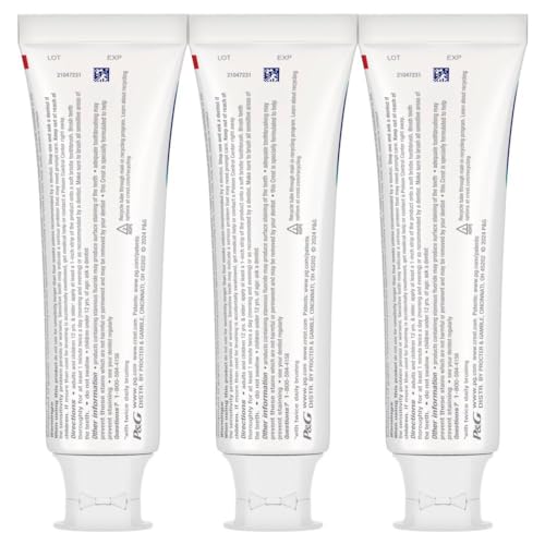 Crest Pro-Health Gum Detoxify Plus Toothpaste 4.5 oz Pack of 3 - Antibacterial Fluoride Toothpaste, Sensitivity Protection, Whitens Teeth, Anticavity, Plaque Control