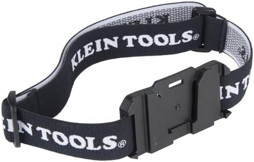 Klein Tools 56048 Rechargeable LED Headlamp, Adjustable Fabric Strap, 400 lms, All-Day Runtime, for Work, Running, Outdoor Hiking