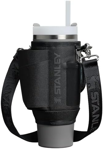 Stanley All Day Quencher Carry All for 40 oz Tumbler with Handle | Crossbody Bag with Phone Holder Pocket, Card Sleeve & Detachable Strap | Water Bottle Carrier Bag | BPA-Free |