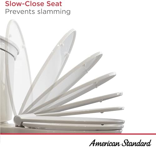 American Standard 5503A00B.020 Slow Elongated Closed Front Toilet Seat, White