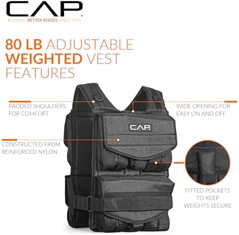 CAP Barbell Adjustable Weighted Vest | Various Sizes